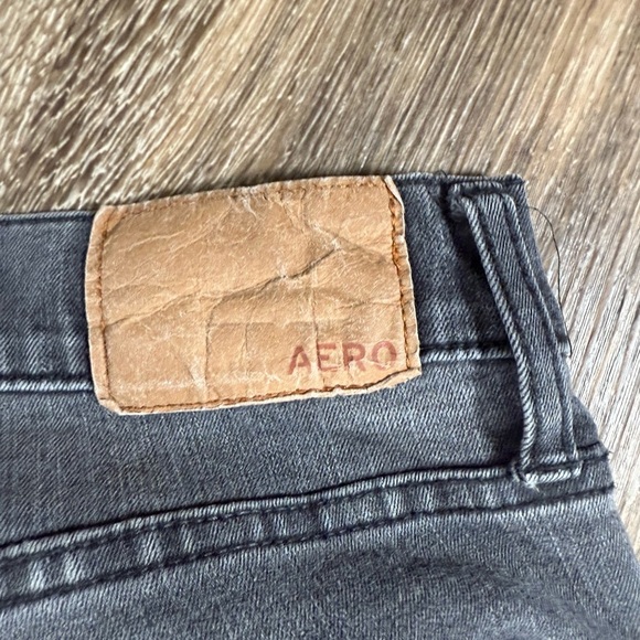 AERO Super Skinny Black Jeans Grunge Punk Thrashed sz:30/32 - Picture 7 of 7